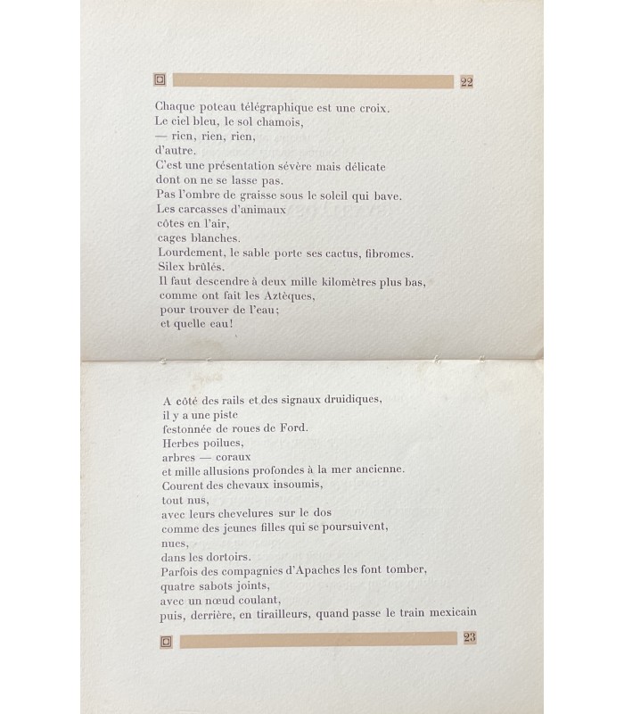 MORAND (Paul). U. S. A. -1927. Album de photographies lyriques. Ornementations de Pierre Legrain. Edition originale.