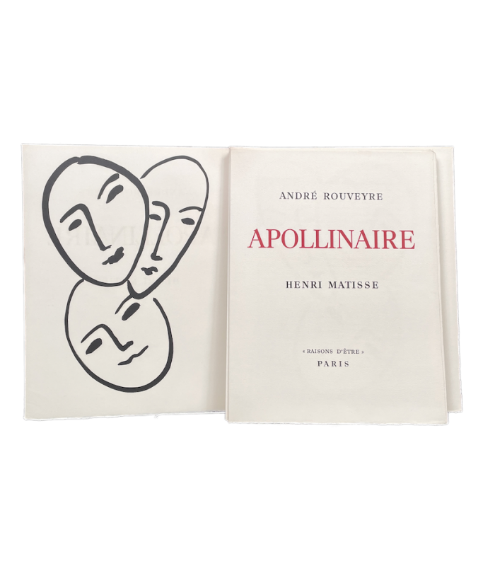 ROUVEYRE (André). Apollinaire. Lithographies originales d'Henri Matisse.