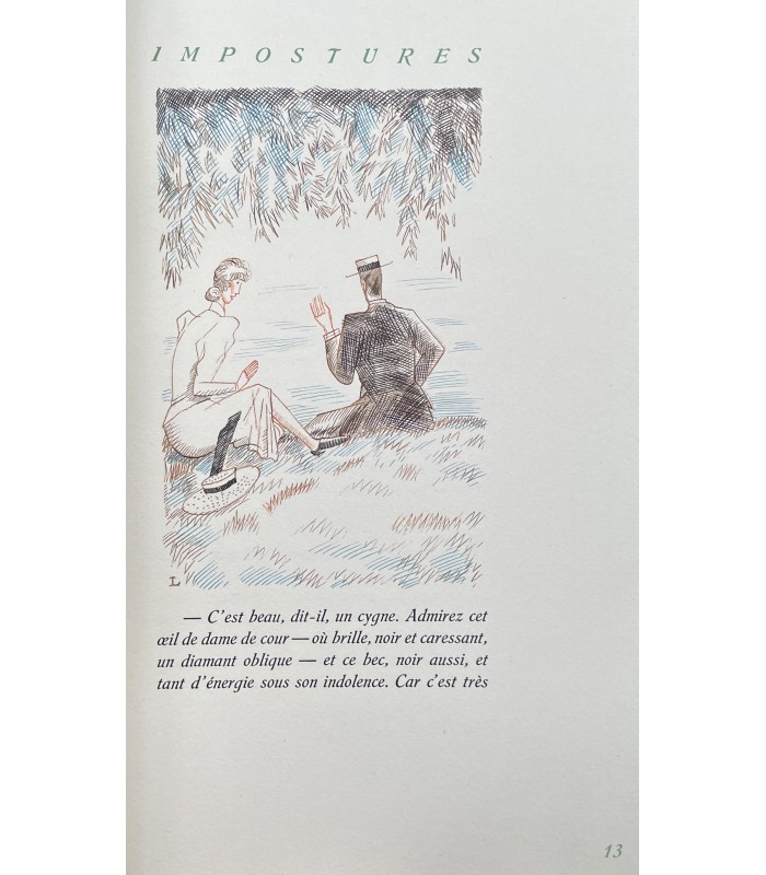 TOULET (Paul-Jean). Les Trois impostures. Gravures de Laboureur. Reliure de Creuzevault.