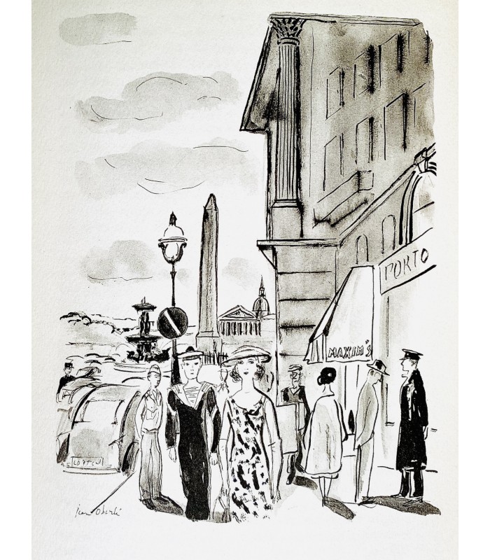 MULLER (Henry). Paris d'aujourd'hui. Rue Royale. Faubourg St Honoré. Illustrations de Jean Oberlé.