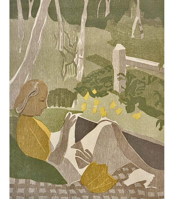 TOULET (Paul-Jean). La Jeune fille verte. Bois en couleurs de Pierre Eugène Clairin.