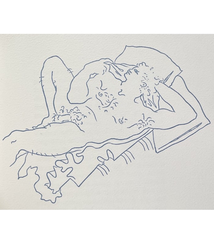 COCTEAU (Jean). Le Livre blanc. Edition illustrée par Jean Cocteau. Reliure d'Anick Butré.