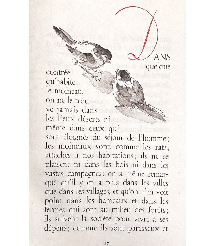 [COSTER (Germaine de)] Buffon. Lettre préface de Georges Duhamel. Gravures de Germaine de Coster.
