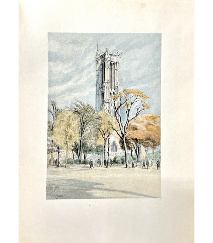 PILON (Edmond). Le Charme de Paris. Monuments. Illustrations en couleurs de Charles Samson.