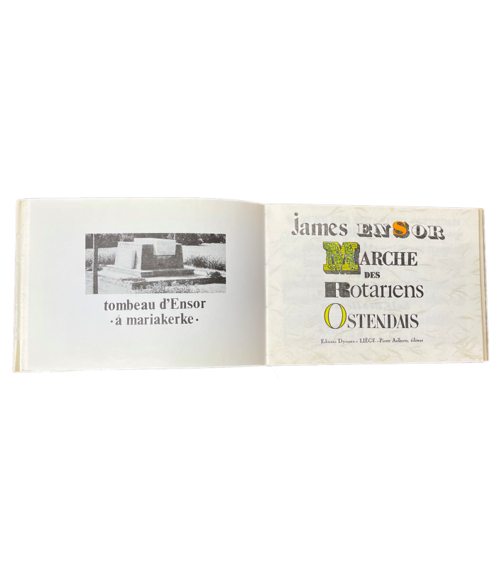 ENSOR (James). Marche des Rotariens ostendais. Edition originale de cette partition musicale, illustrée par Pierre Aelberts.