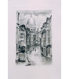 WARNOD (André). Images de Montmartre. Pointes sèches de Charles Samson.