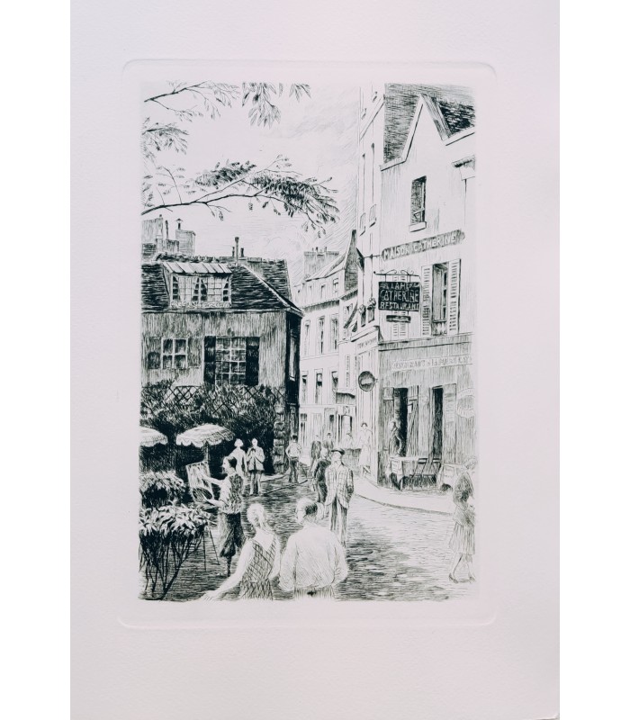 WARNOD (André). Images de Montmartre. Pointes sèches de Charles Samson.