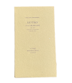APOLLINAIRE (Guillaume). Lettres à sa marraine 1915-1918. Introduction et notes de Marcel Adéma. Edition originale.