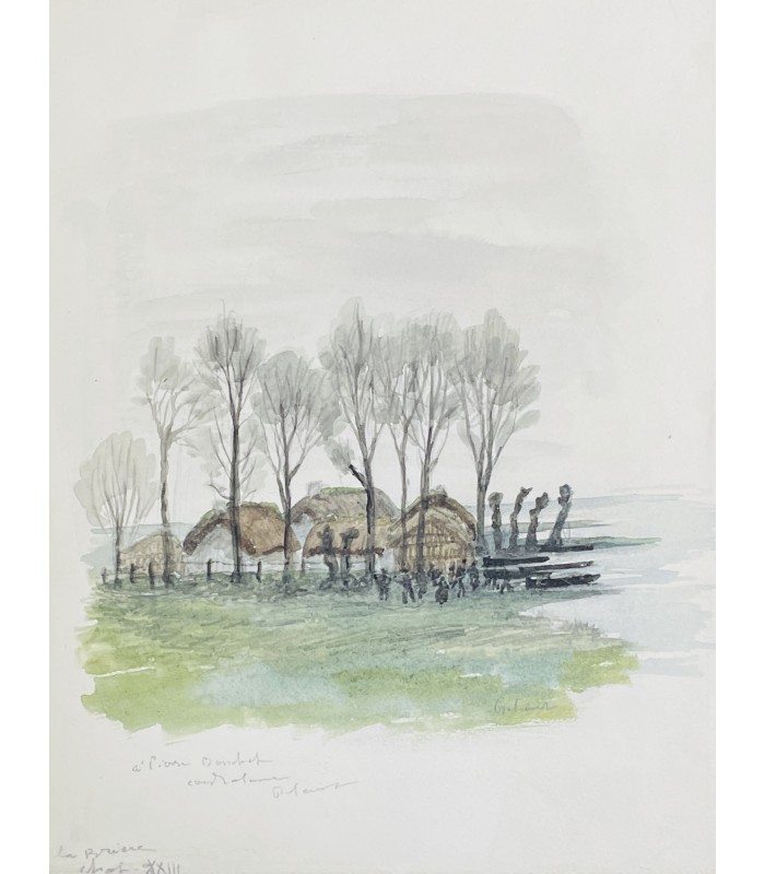 CHATEAUBRIANT (Alphonse de). La Brière. Pointes sèches de Jean Frélaut. Reliure de Semet et Plumelle.