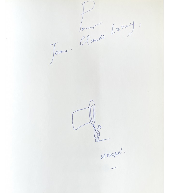 SEMPÉ (Jean-Jacques). Insondables mystères. Enrichi d'un envoi autographe et d'un amusant dessin original signé de Sempé.