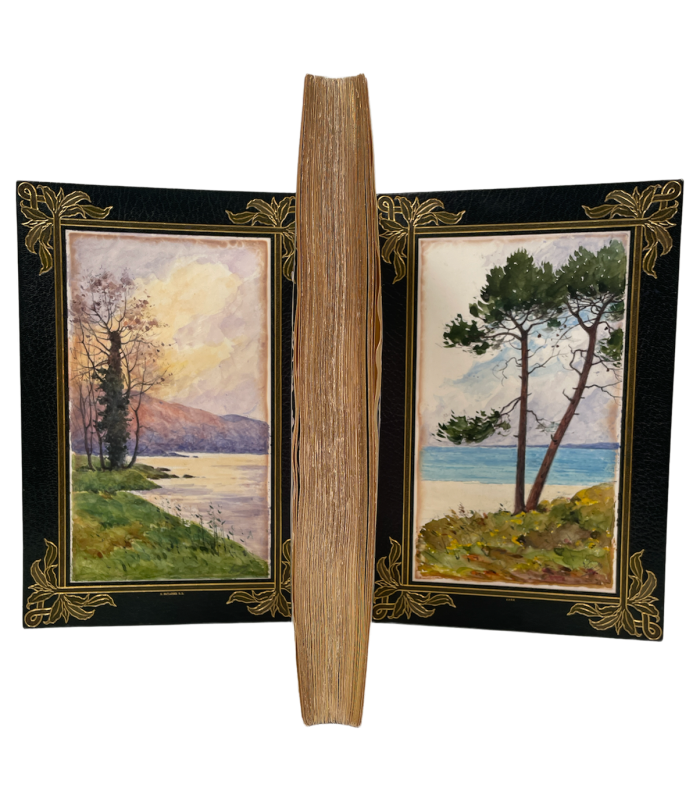 VIRGILE. Les Eglogues. Illustrations d'Adolphe Giraldon gravées sur bois en couleurs par Florian. Reliure de E. Maylander.