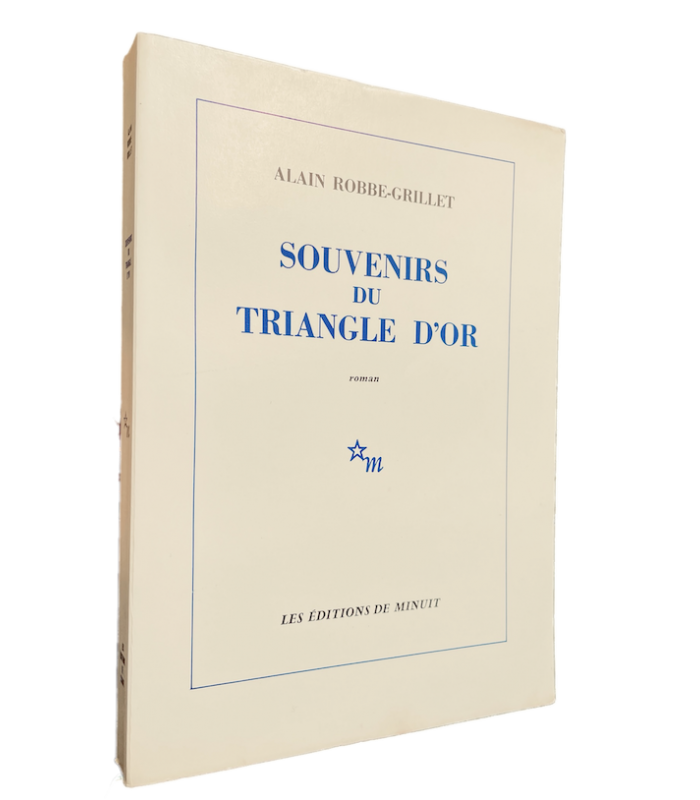 ROBBE-GRILLET (Alain). Souvenirs du triangle d'or. Roman. Edition originale.