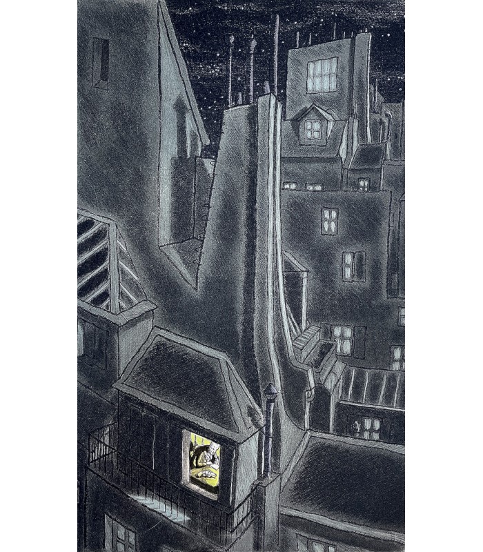 [VERCORS] BRULLER (Jean). Silences. Huit estampes dessinées, gravées, imprimées et coloriées à la main par Jean Bruller.