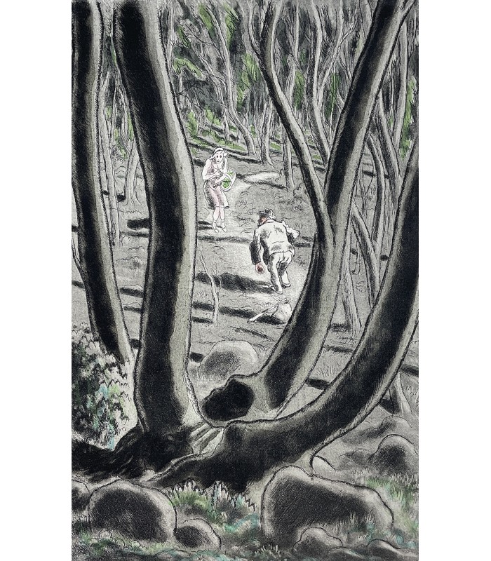 [VERCORS] BRULLER (Jean). Silences. Huit estampes dessinées, gravées, imprimées et coloriées à la main par Jean Bruller.