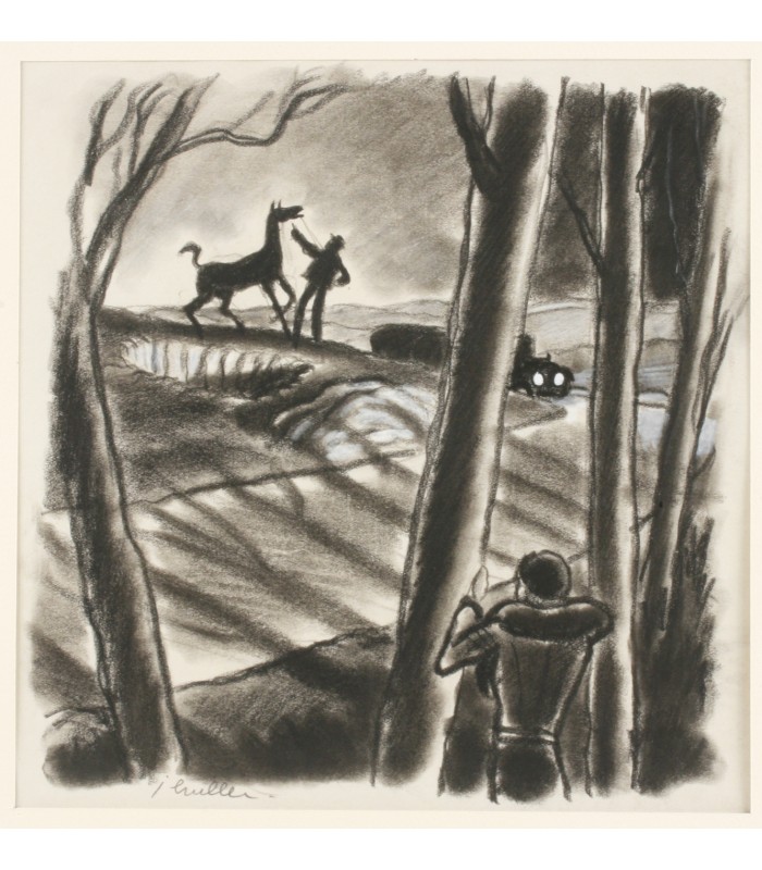 [VERCORS] BRULLER (Jean). Silences. Huit estampes dessinées, gravées, imprimées et coloriées à la main par Jean Bruller.