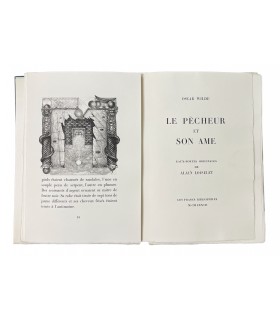 WILDE (Oscar). Le Pêcheur et son âme. Eaux-fortes originales d'Alain Loiselet. Exemplaire enrichi d'un dessin original.