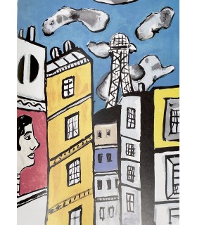 CENDRARS (Blaise). Paris ma Ville. Edition originale, illustrée de reproductions en couleurs des lithographies de Fernand Léger.