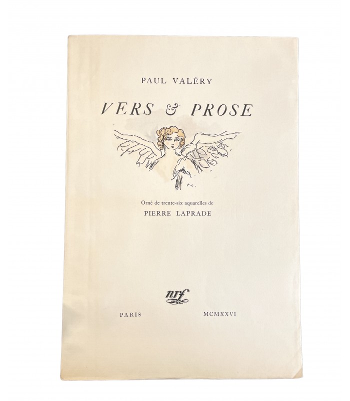 VALERY (Paul). Vers et prose. Orné de 36 aquarelles de Pierre Laprade.