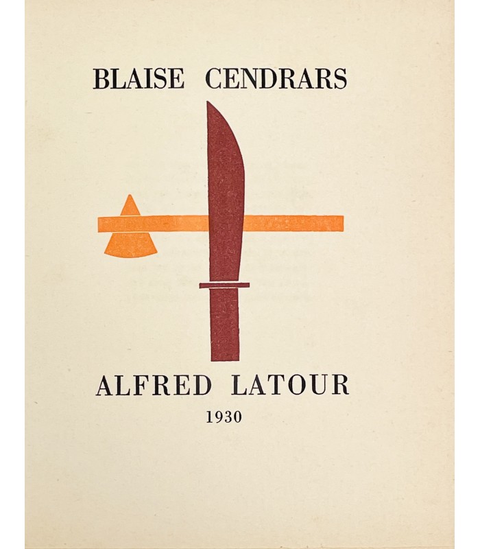 CENDRARS (Blaise). Comment les Blancs sont d'anciens Noirs. Edition originale illustrée par Latour. Reliure de Pascale Gagey.