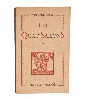 FARGUE (Léon-Paul). Les Quat'saisons. Edition originale.