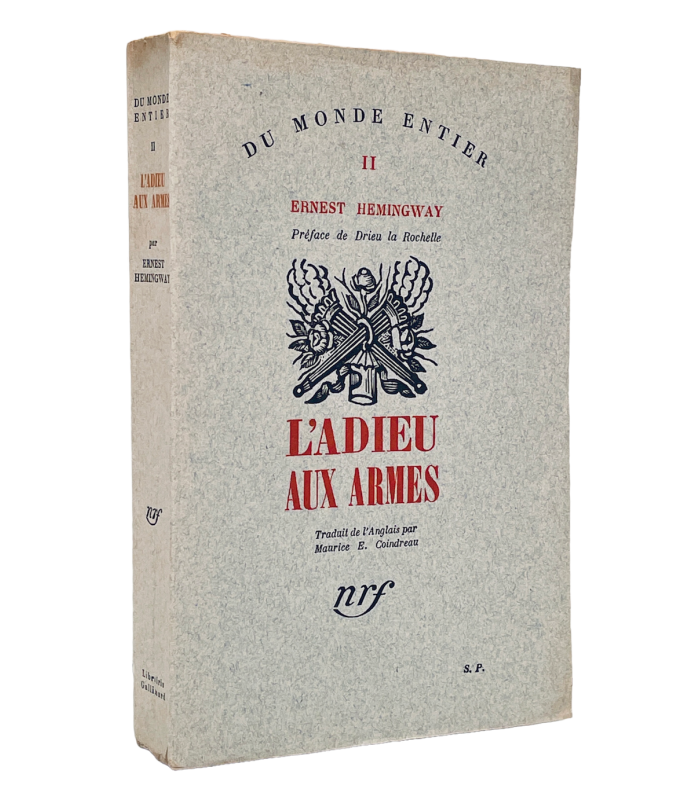 HEMINGWAY (Ernest). L'Adieu aux armes. Edition originale de cette première traduction française.