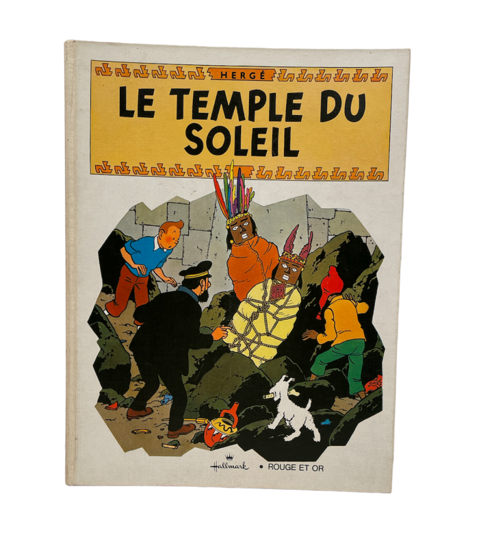 [TINTIN] HERGE (Georges Remi). Le Temple du soleil. Pop-hop, un livre animé Tintin.  Edition originale.