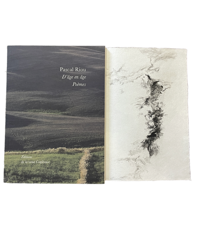 RIOU (Pascal). D'âge en âge. Poèmes. Edition originale. Exemplaire comportant une aquatinte originale de Maria Sepiol.