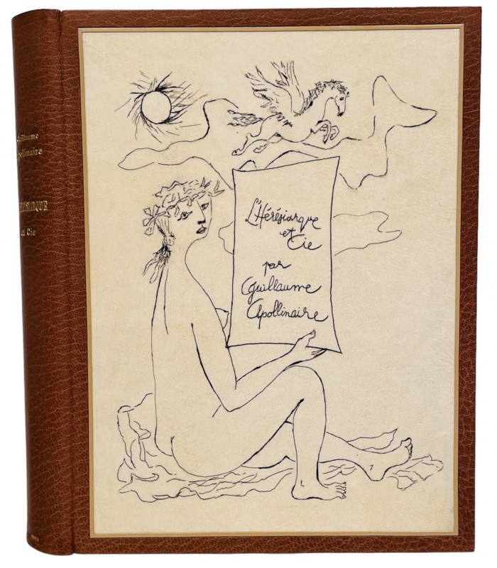APOLLINAIRE (Guillaume). L'Hérésiarque et Cie. Pointes sèches de Mario Prassinos. Reliure d'Alix.