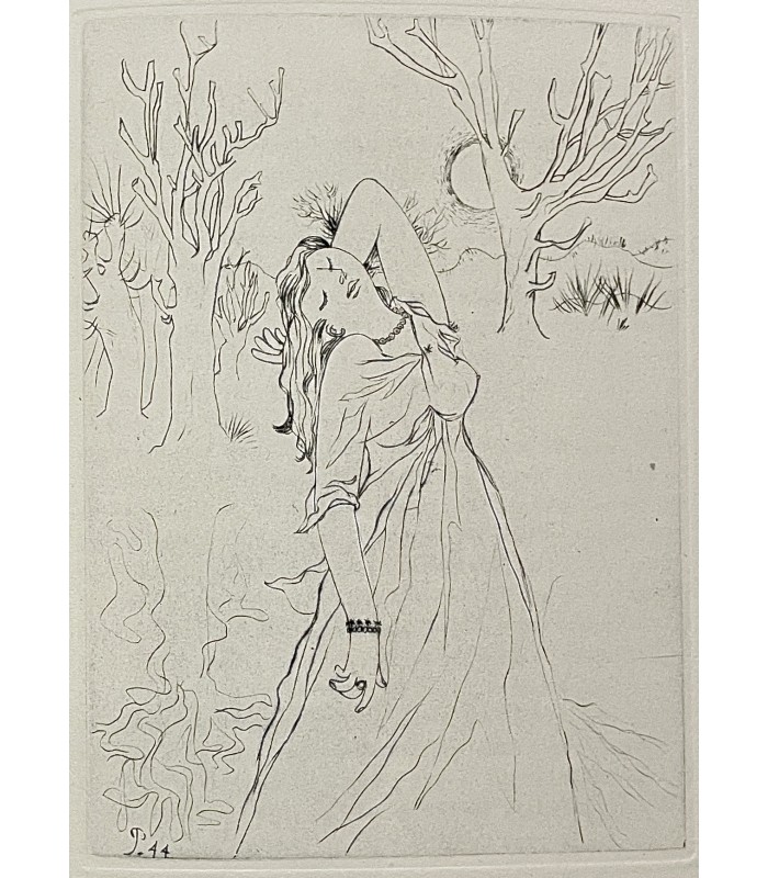 APOLLINAIRE (Guillaume). L'Hérésiarque et Cie. Pointes sèches de Mario Prassinos. Reliure d'Alix.