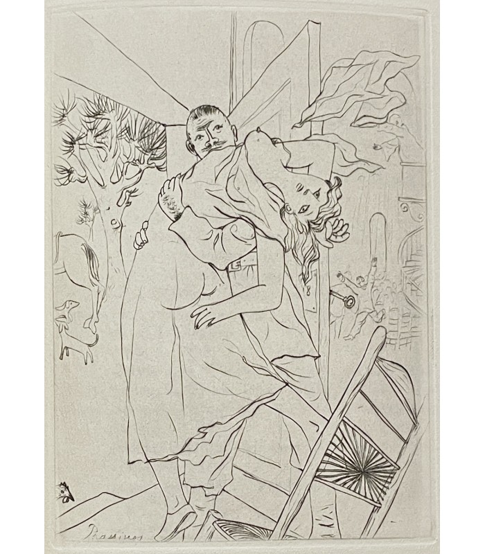 APOLLINAIRE (Guillaume). L'Hérésiarque et Cie. Pointes sèches de Mario Prassinos. Reliure d'Alix.