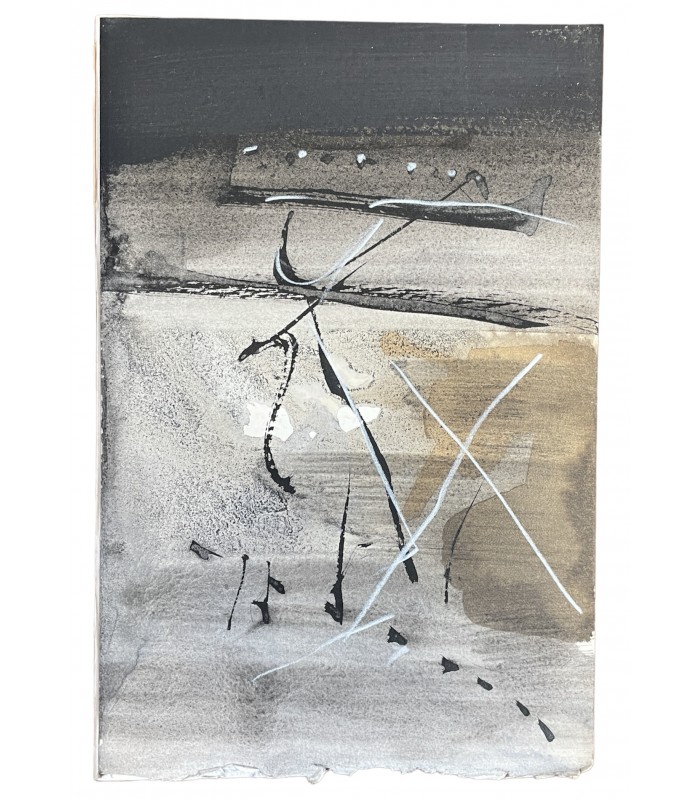 ARRABAL (Fernando). Les Moutons arrivent à fond de train sur des échasses. Edition originale. Gravure originale par J. Baltazar.