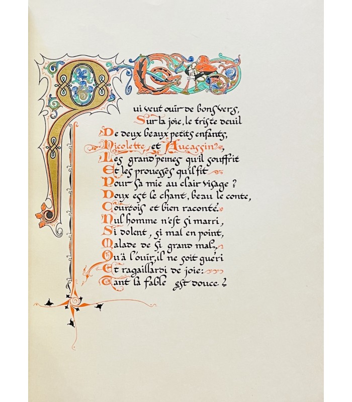 AUCASSIN ET NICOLETTE. Chante-fable du XIIe siècle. Illustrations de Léon Carré. Reliure de Maxime Fonsèque.