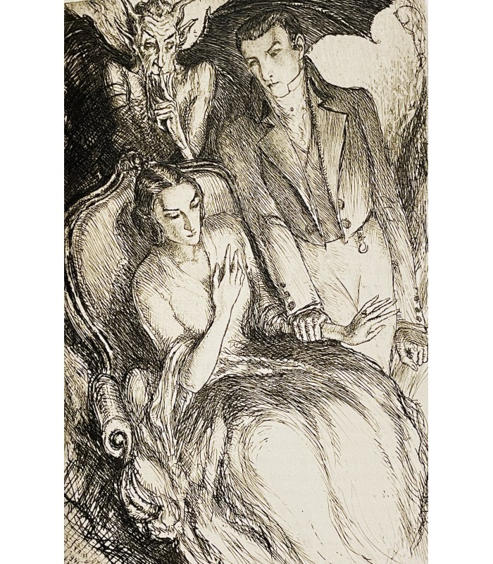 BARBEY D'AUREVILLY (Jules). Les Diaboliques. Les Six premières. Eaux-fortes de Serge Ivanoff. Reliure de René Kieffer.