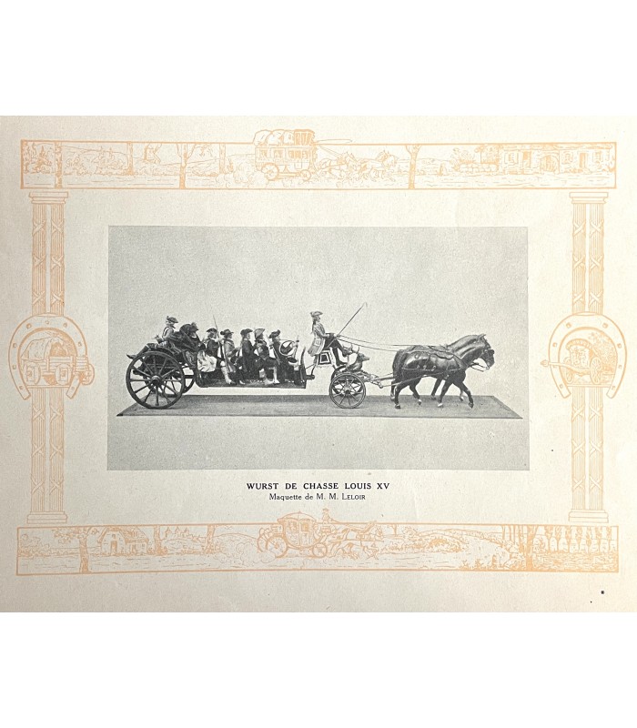 [AUTOMOBILE] Equipages et voitures. Album contenant des documents depuis le char Elamite jusqu'à l'omnibus parisien.