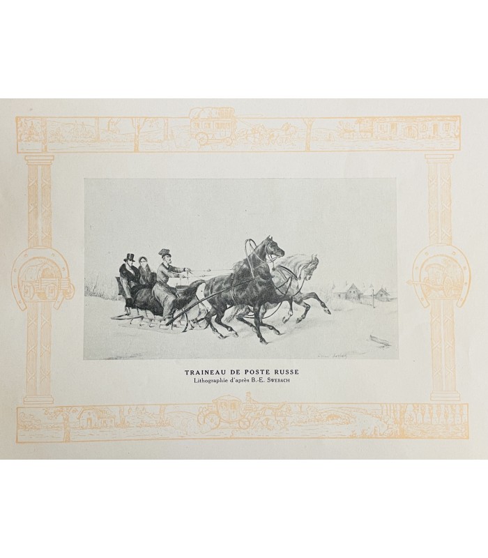 [AUTOMOBILE] Equipages et voitures. Album contenant des documents depuis le char Elamite jusqu'à l'omnibus parisien.