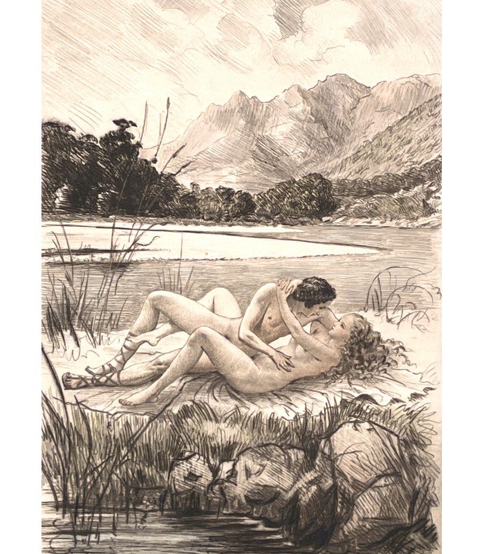 LONGUS. Les Amours pastorales de Daphnis et Chloé. Gravures originales de Paul-Emile Bécat.