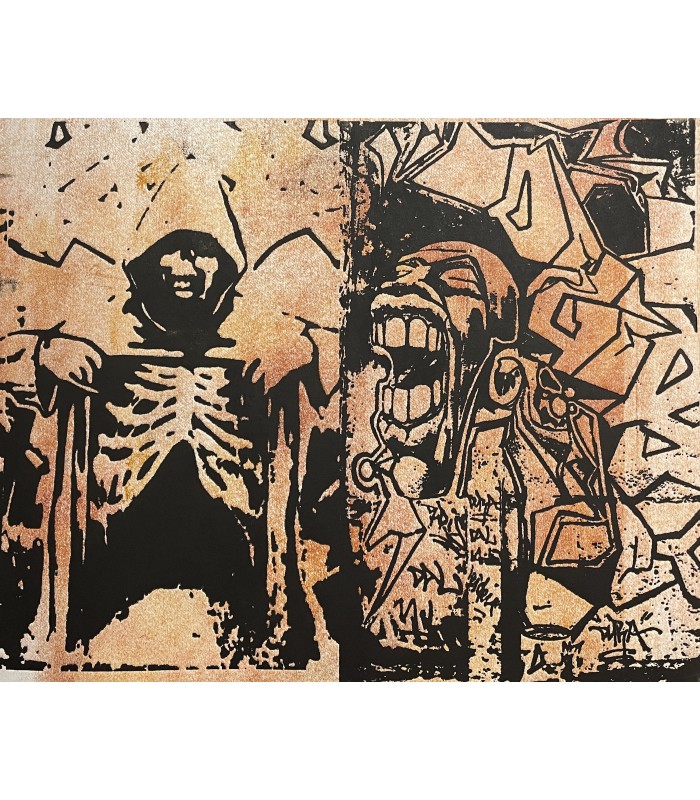 PUJAS (Sophie). Murs. Gravures d'Anick Butré. Edition originale. Un tirage photographique originale de Jean-Louis Butré.