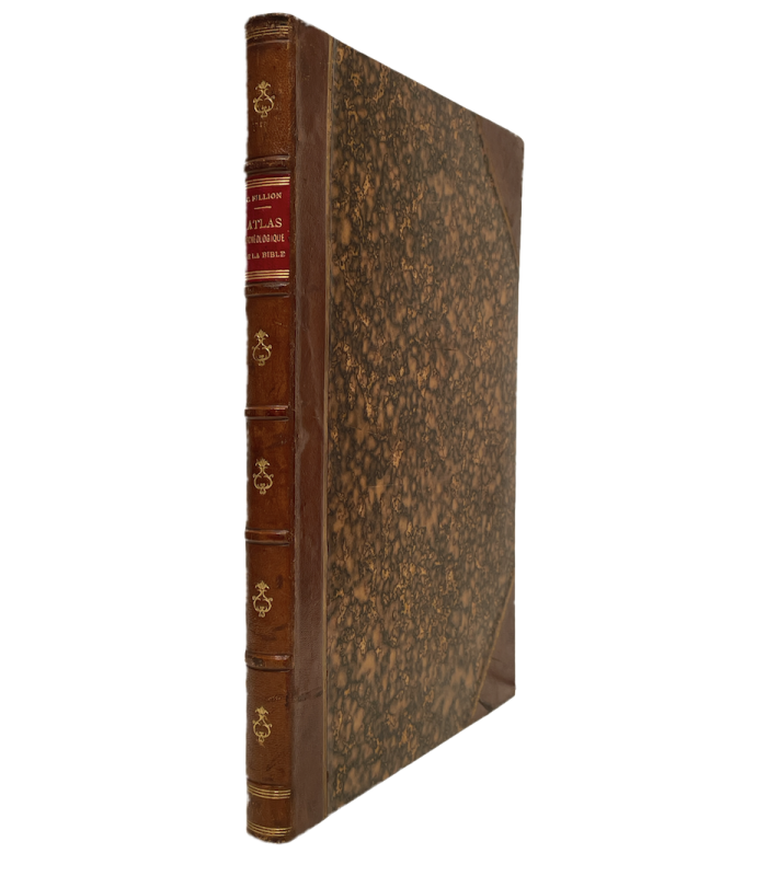 [BIBLE] FILLION (M. L. Cl.).  Atlas archéologique de la Bible... Premier tirage. Planches hors texte avec une table analytique.