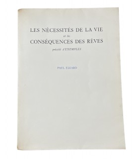 ELUARD (Paul). Les Nécessités de la vie et les conséquences des rêves précédé d'Exemples. Dessins de Magritte.