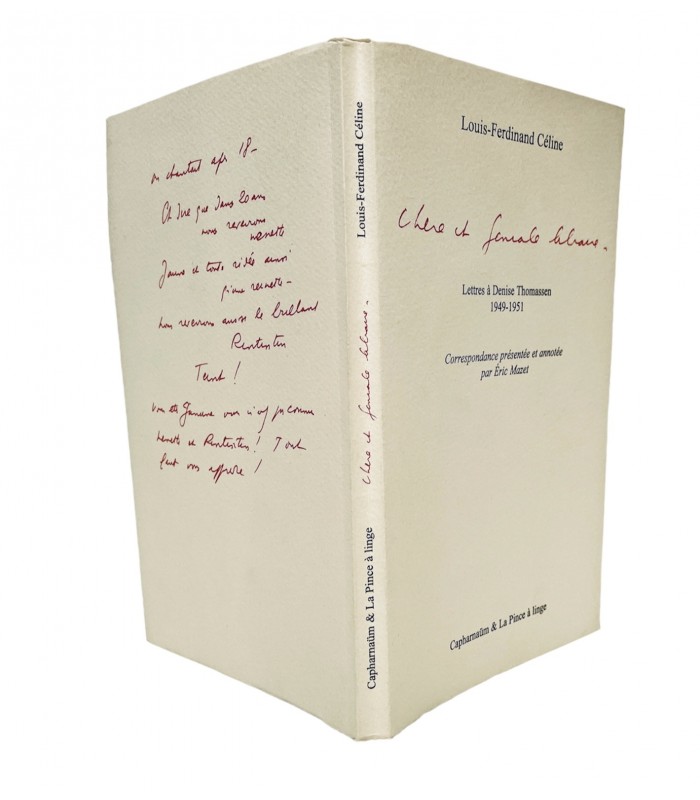 CELINE (L.-F.). Chère et géniale libraire. Lettres à Denise Thomassen.