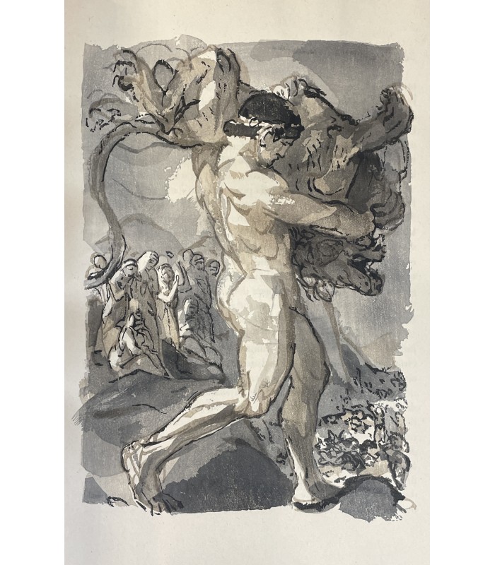THIBAUDET (Albert). Héraclès. Edition originale. Bois originaux de Jules Chadel. Reliure par Léon Gruel.