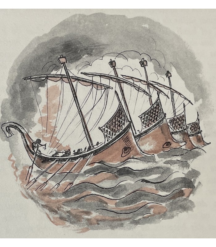 DUHAMEL (Georges). Homère au XXe siècle. Croquis et lettres de voyage de Berthold-Mahn.