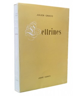GRACQ (Julien). Lettrines. Edition originale. Un des 200 exemplaires numérotés sur alfa mousse.