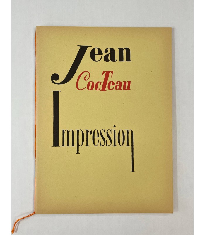 COCTEAU (Jean). Impression. Arts de la rue. Eloge de l'imprimerie.