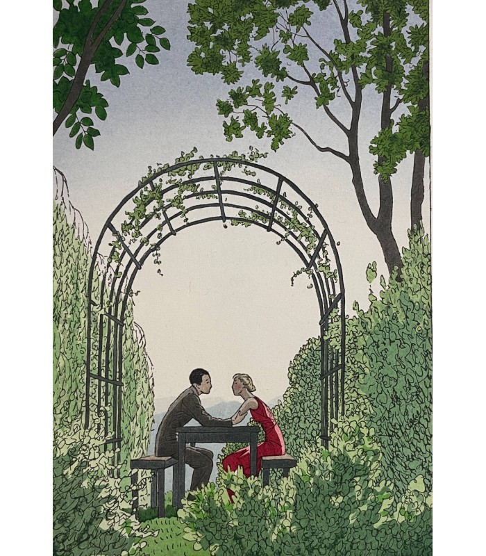 GERALDY (Paul). Toi et moi. Première édition de ce livre illustré par André-E. Marty. Bradel vélin orné