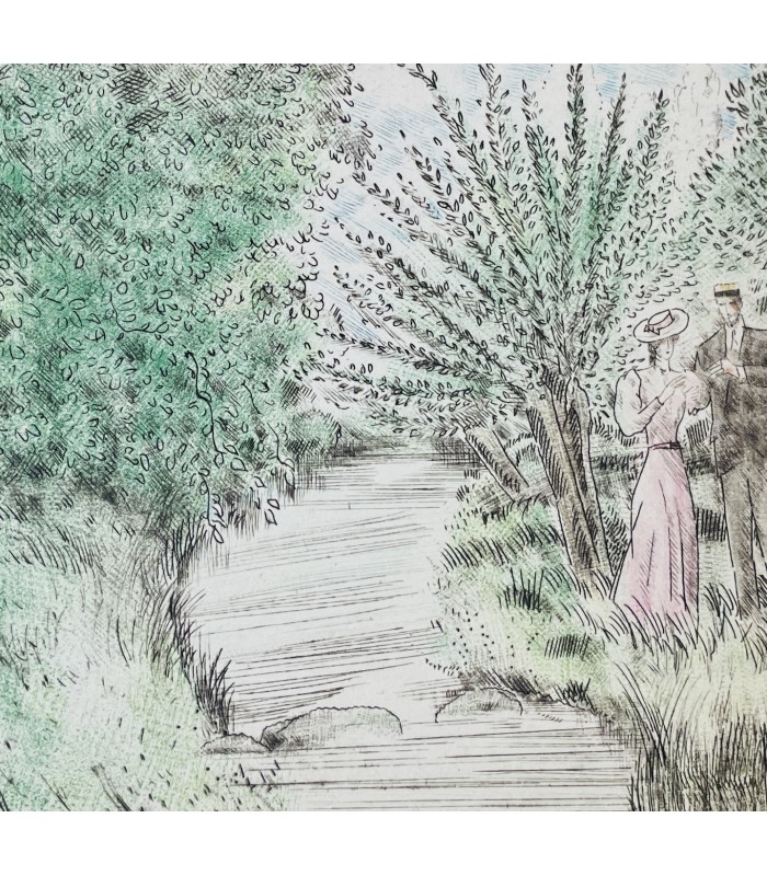 GOURMONT (Rémy de).  Un coeur virginal. Roman orné de gravures en couleurs par J. -E. Laboureur.