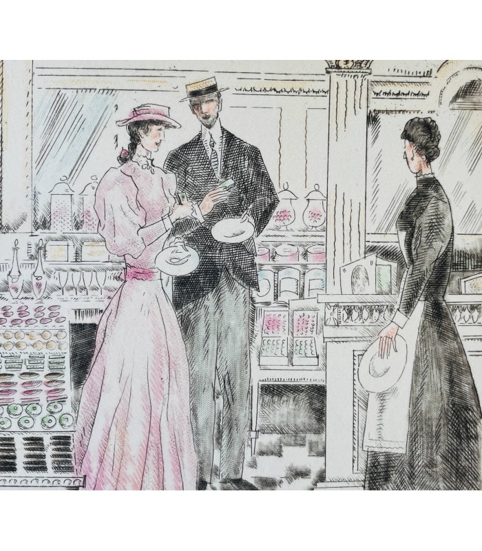 GOURMONT (Rémy de).  Un coeur virginal. Roman orné de gravures en couleurs par J. -E. Laboureur.