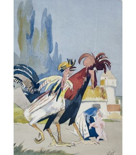 MILLE (Pierre). Douze histoires de bêtes. Illustrations d'Alfred Le Petit. Reliure de René Kieffer