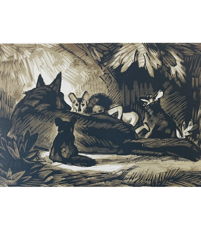 KIPLING (Rudyard). Le Livre de la jungle. Le Second Livre de la jungle.  Compositions de Deluermoz. 2 volumes.