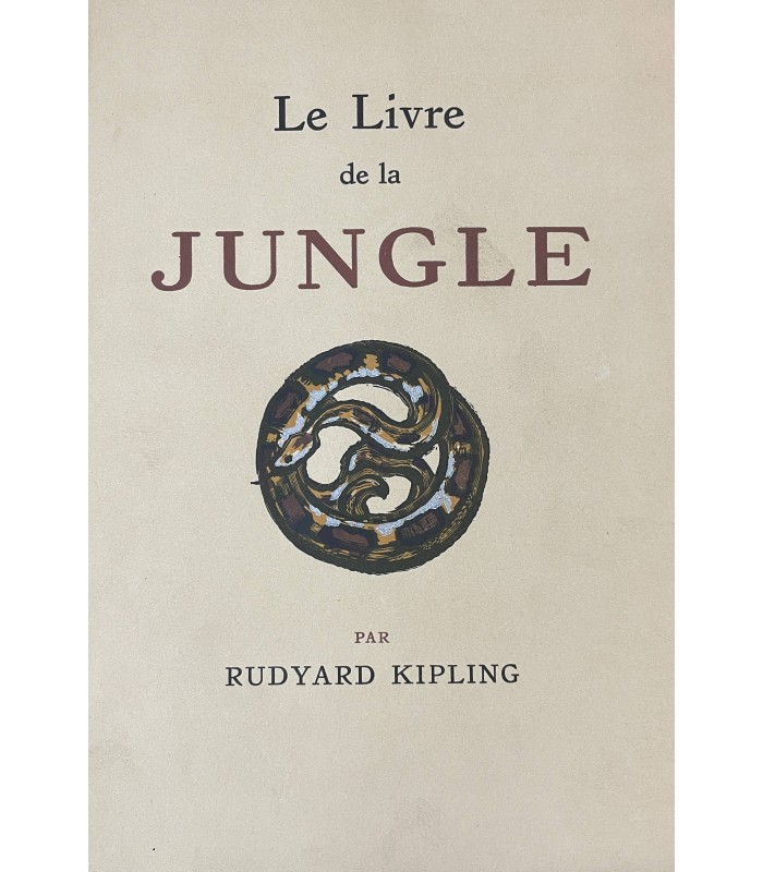 KIPLING (Rudyard). Le Livre de la jungle. Le Second Livre de la jungle.  Compositions de Deluermoz. 2 volumes.